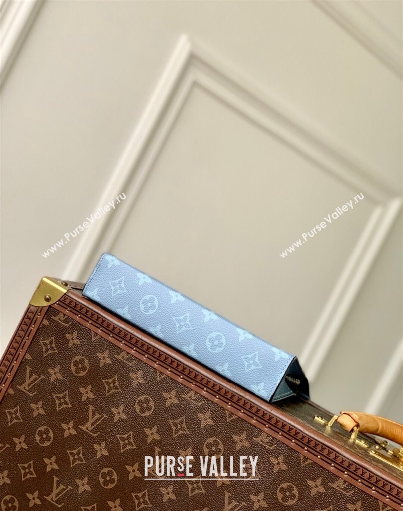 Louis Vuitton Gaston Wearable Wallet Bag in Sky Blue Monogram Canvas and Leather M14114 2025 (KI-250523051)