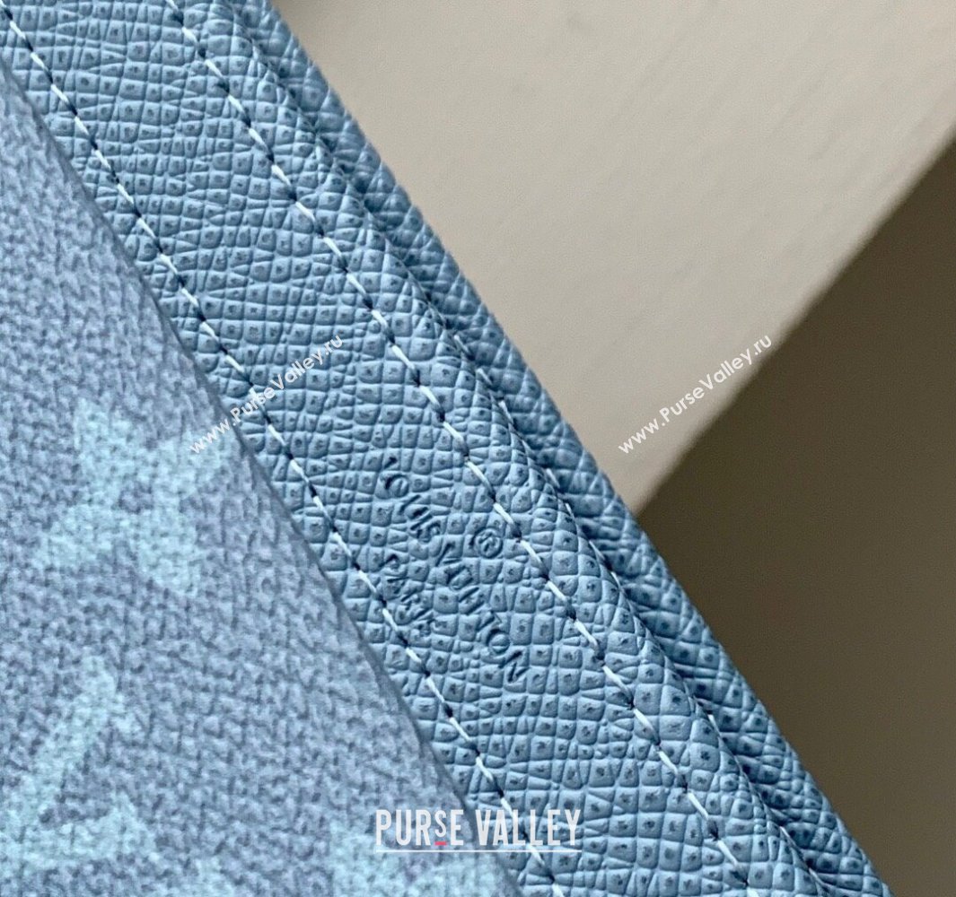 Louis Vuitton Gaston Wearable Wallet Bag in Sky Blue Monogram Canvas and Leather M14114 2025 (KI-250523051)