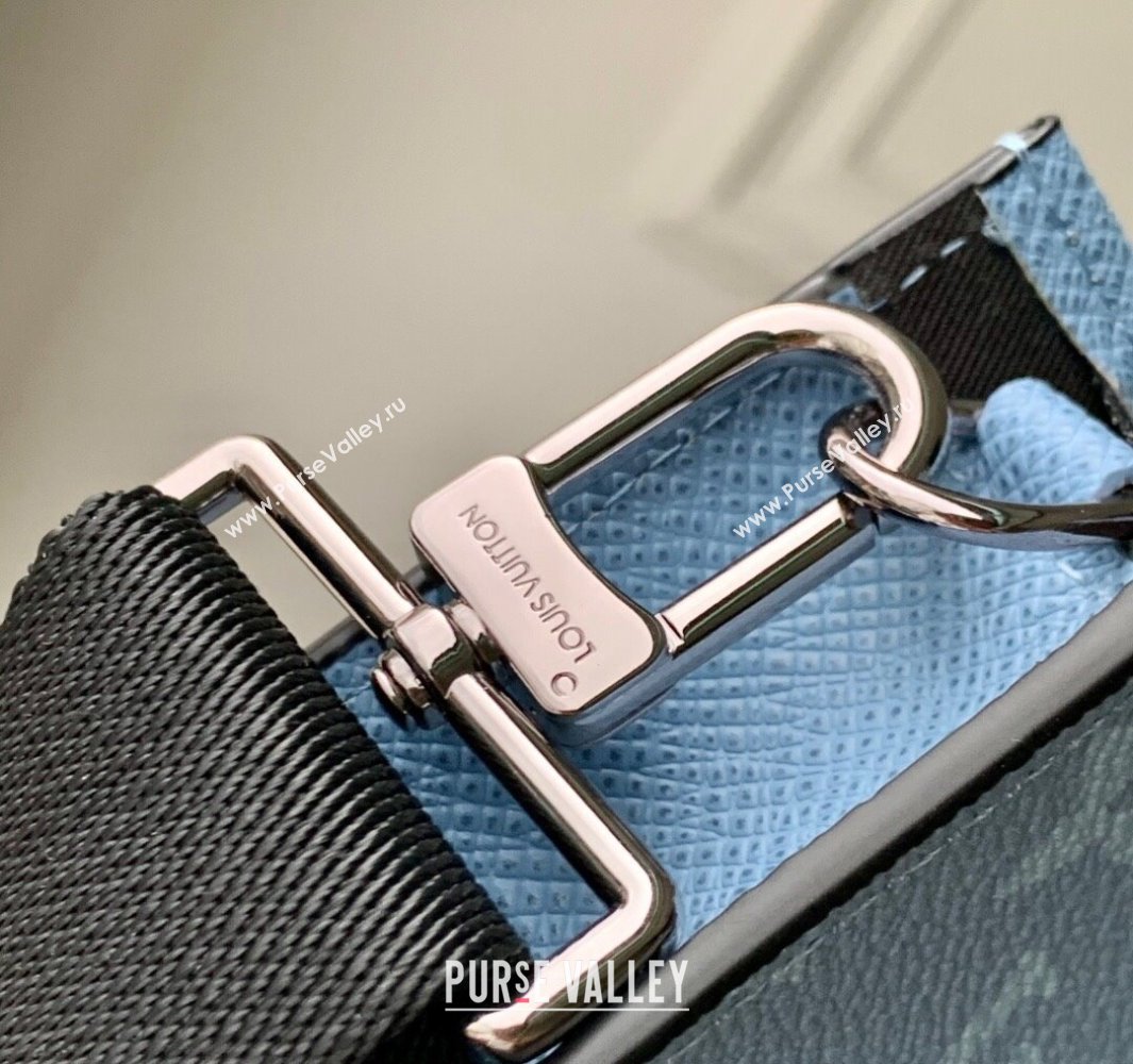 Louis Vuitton Gaston Wearable Wallet Bag in Sky Blue Monogram Canvas and Leather M14114 2025 (KI-250523051)
