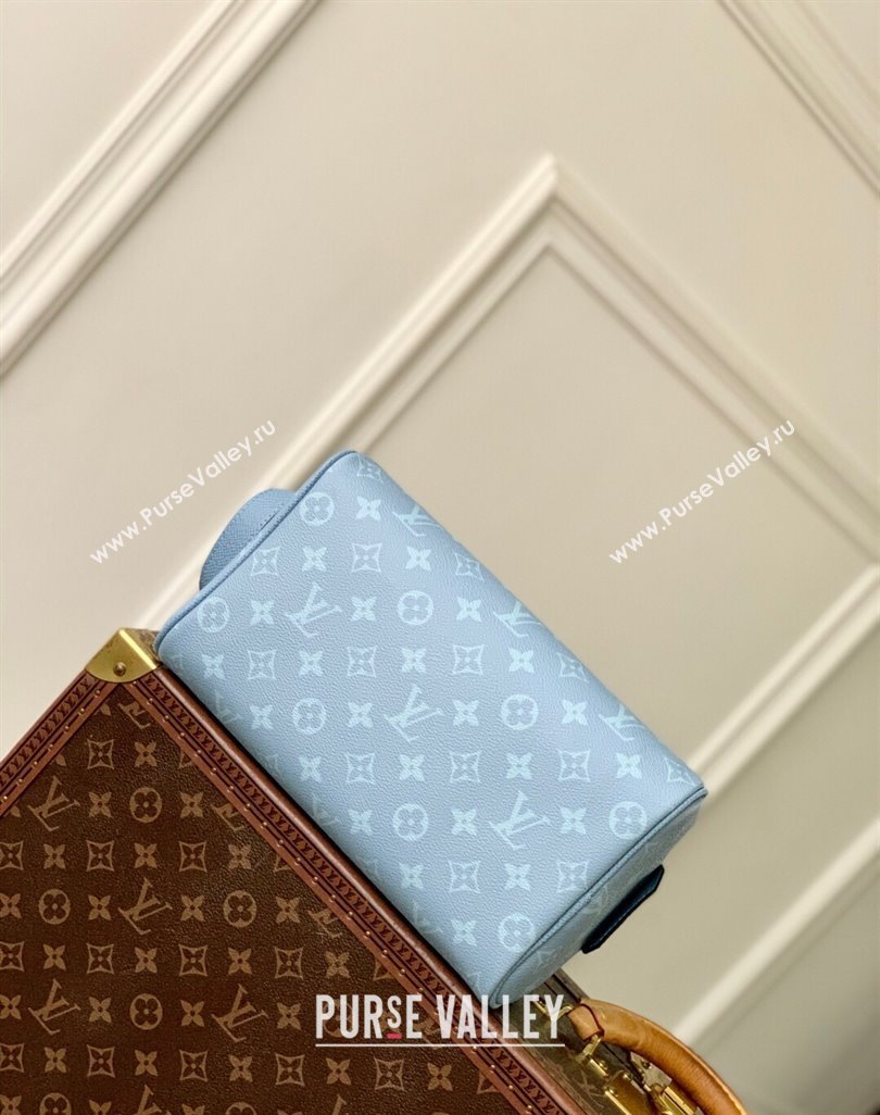 Louis Vuitton Dopp Kit Bag in Sky Blue Monogram Canvas and Leather M14125 2025 (KI-250523052)