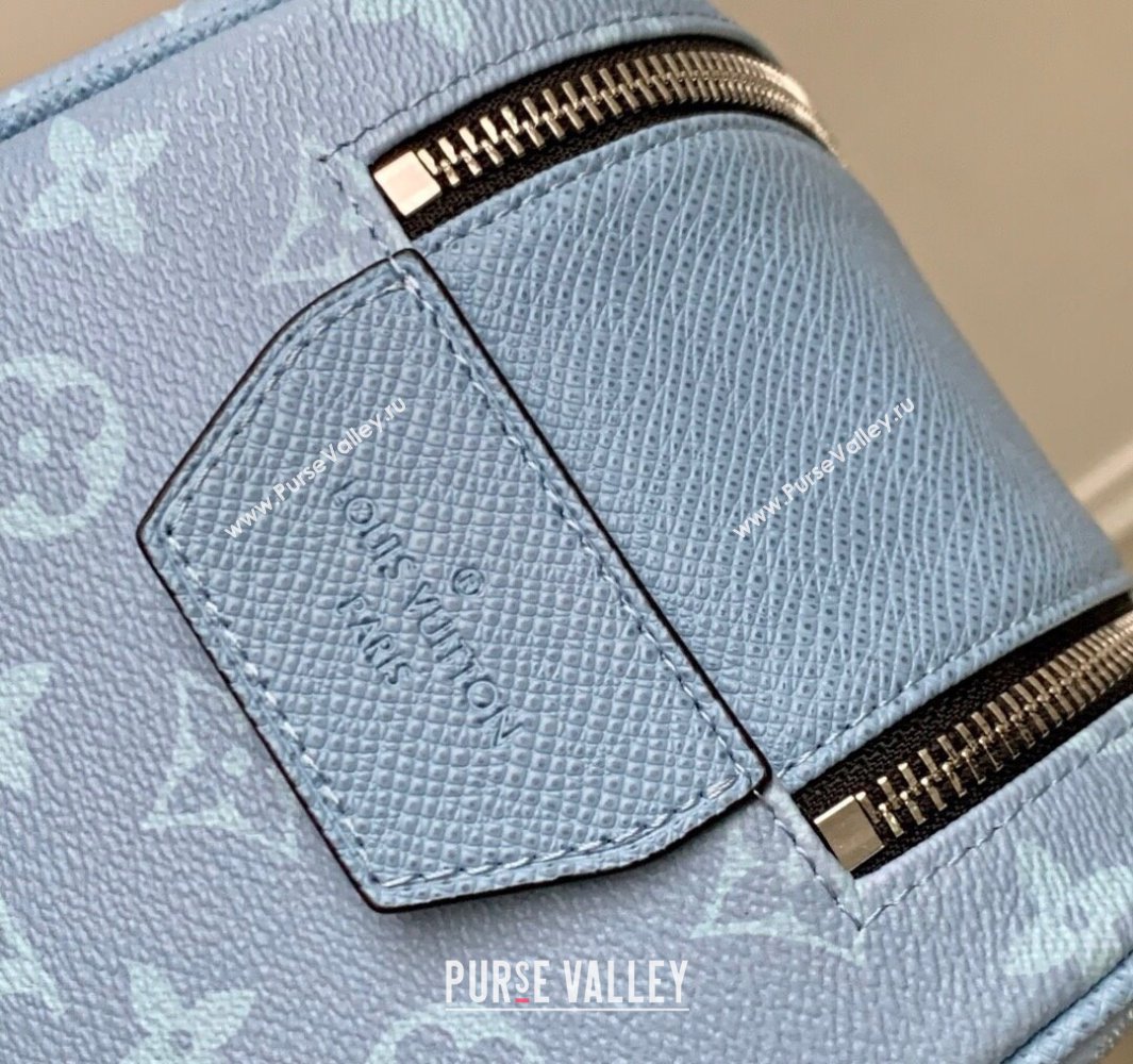 Louis Vuitton Dopp Kit Bag in Sky Blue Monogram Canvas and Leather M14125 2025 (KI-250523052)