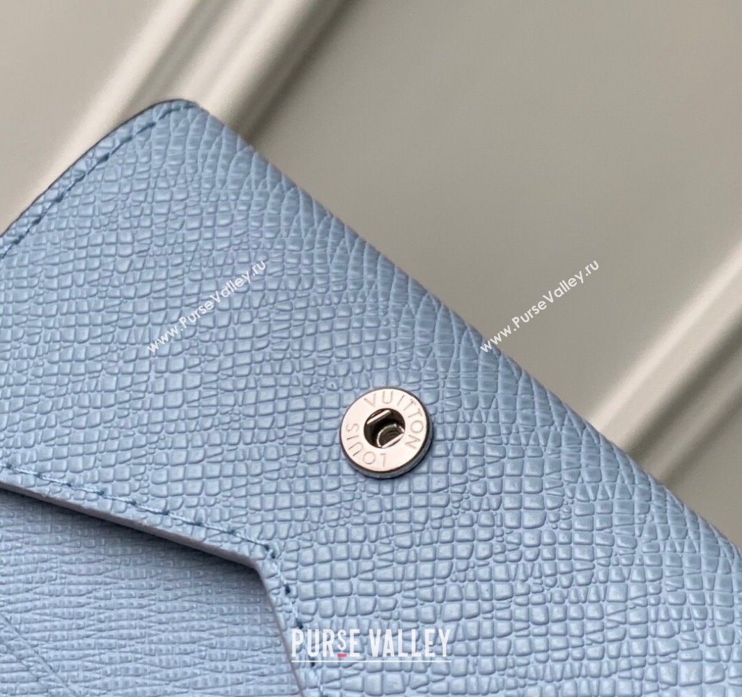 Louis Vuitton Envelope Business Card Holder in Sky Blue Monogram Canvas and Leather M14118 2025 (KI-250523053)