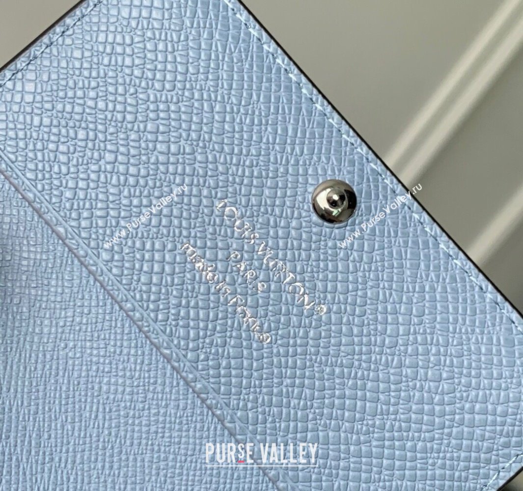 Louis Vuitton Envelope Business Card Holder in Sky Blue Monogram Canvas and Leather M14118 2025 (KI-250523053)