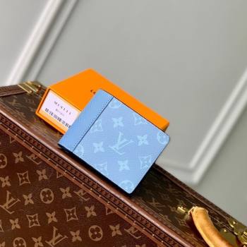 Louis Vuitton Multiple Wallet in Sky Blue Monogram Canvas and Leather M14111 2025 (KI-250523055)