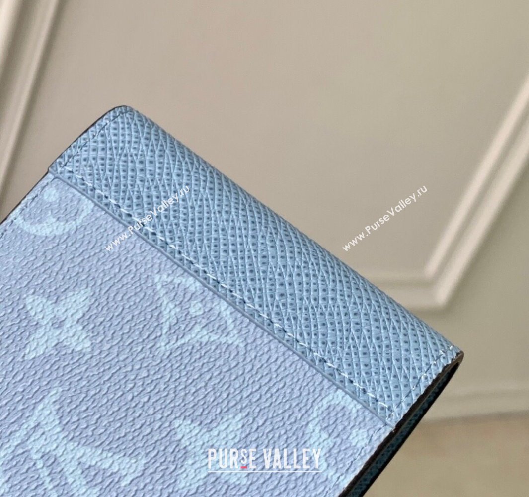 Louis Vuitton Multiple Wallet in Sky Blue Monogram Canvas and Leather M14111 2025 (KI-250523055)