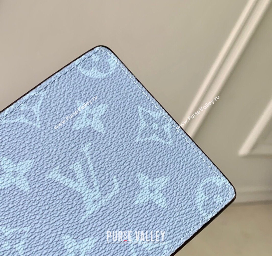 Louis Vuitton Multiple Wallet in Sky Blue Monogram Canvas and Leather M14111 2025 (KI-250523055)
