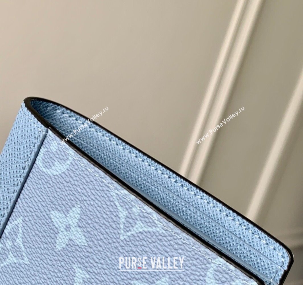 Louis Vuitton Multiple Wallet in Sky Blue Monogram Canvas and Leather M14111 2025 (KI-250523055)