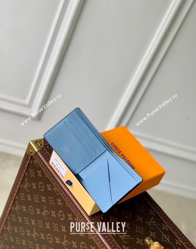 Louis Vuitton Multiple Wallet in Sky Blue Monogram Canvas and Leather M14111 2025 (KI-250523055)