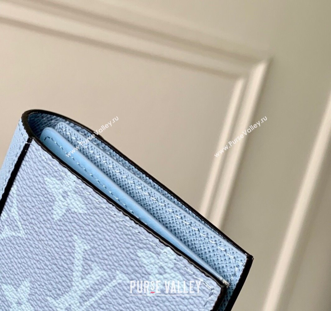 Louis Vuitton Passport Cover in Sky Blue Monogram Canvas and Leather M14358 2025 (KI-250523057)