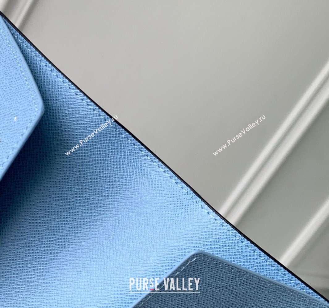 Louis Vuitton Passport Cover in Sky Blue Monogram Canvas and Leather M14358 2025 (KI-250523057)