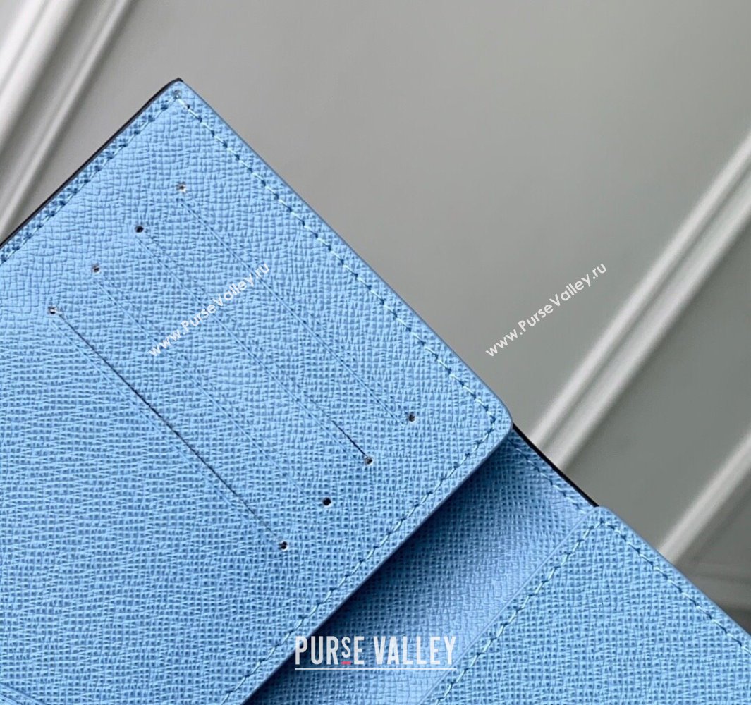 Louis Vuitton Passport Cover in Sky Blue Monogram Canvas and Leather M14358 2025 (KI-250523057)