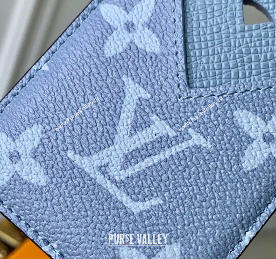 Louis Vuitton Porte-Cartes Magnet Card Holder in Monogram Canvas and Leather M14119 Sky Blue 2025 (KI-250523044)
