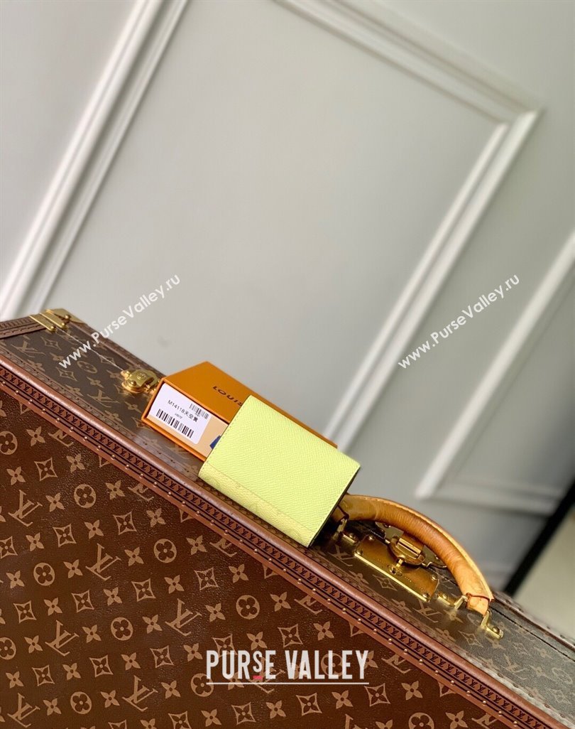 Louis Vuitton Envelope Business Card Holder in Lemon Yellow Monogram Canvas and Leather M14118 2025 (KI-250523054)
