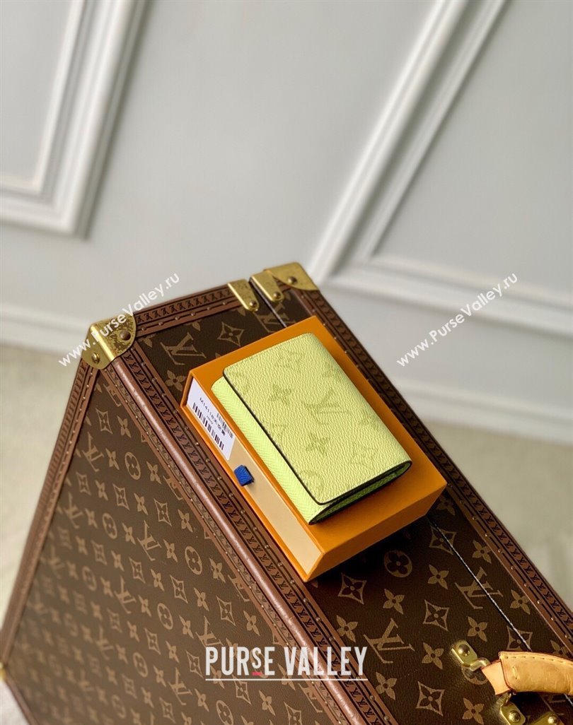 Louis Vuitton Envelope Business Card Holder in Lemon Yellow Monogram Canvas and Leather M14118 2025 (KI-250523054)