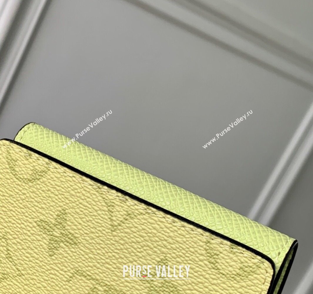 Louis Vuitton Envelope Business Card Holder in Lemon Yellow Monogram Canvas and Leather M14118 2025 (KI-250523054)