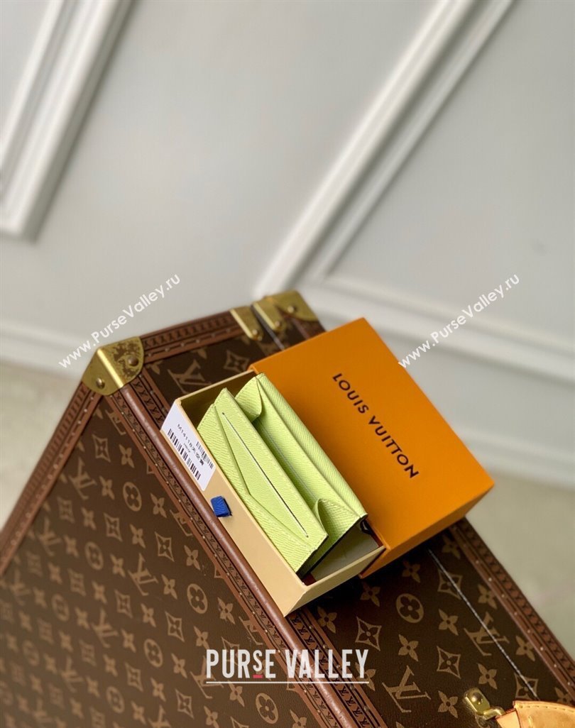 Louis Vuitton Envelope Business Card Holder in Lemon Yellow Monogram Canvas and Leather M14118 2025 (KI-250523054)