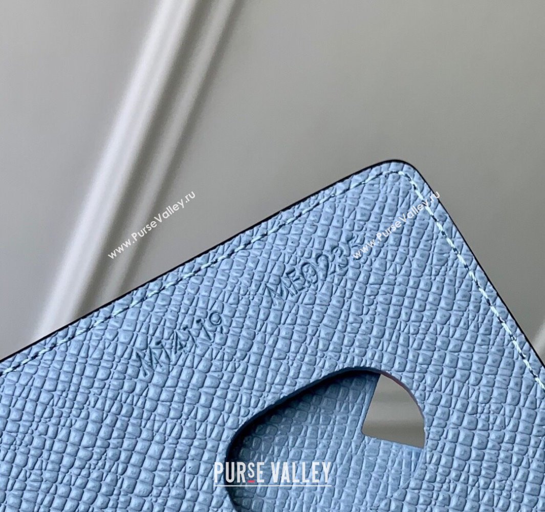 Louis Vuitton Porte-Cartes Magnet Card Holder in Monogram Canvas and Leather M14119 Sky Blue 2025 (KI-250523044)