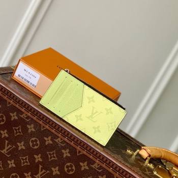 Louis Vuitton Coin Card Holder in Lemon Yellow Monogram Canvas and Leather M14109 2025 (KI-250523061)