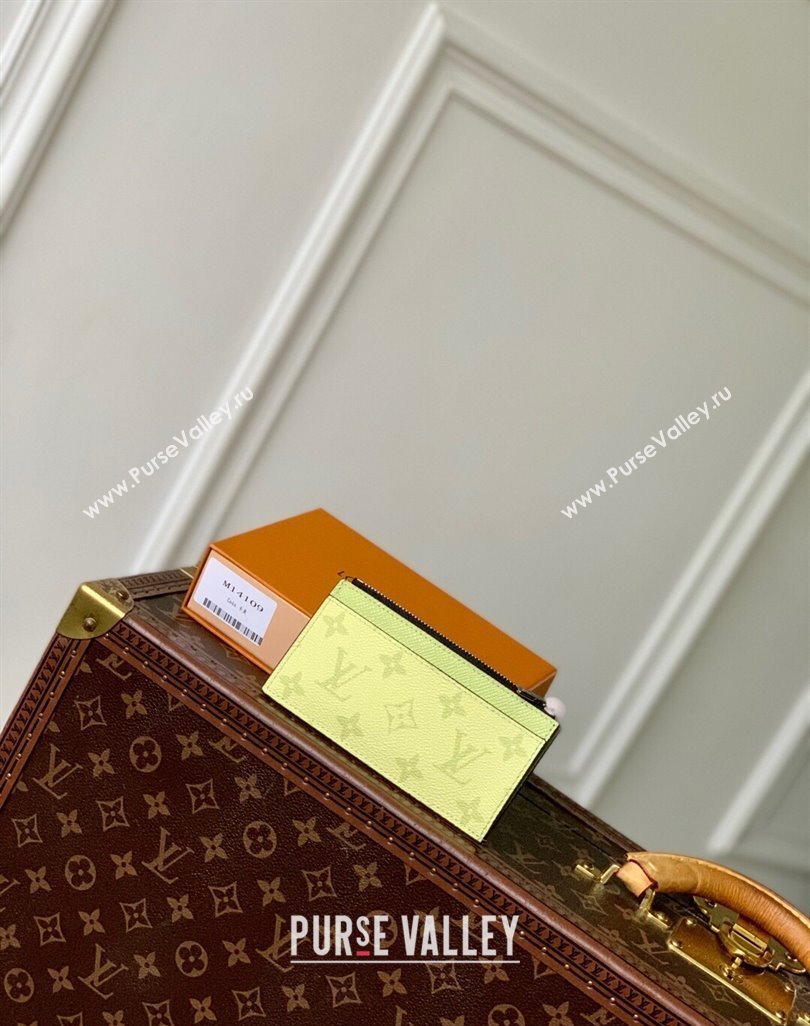 Louis Vuitton Coin Card Holder in Lemon Yellow Monogram Canvas and Leather M14109 2025 (KI-250523061)