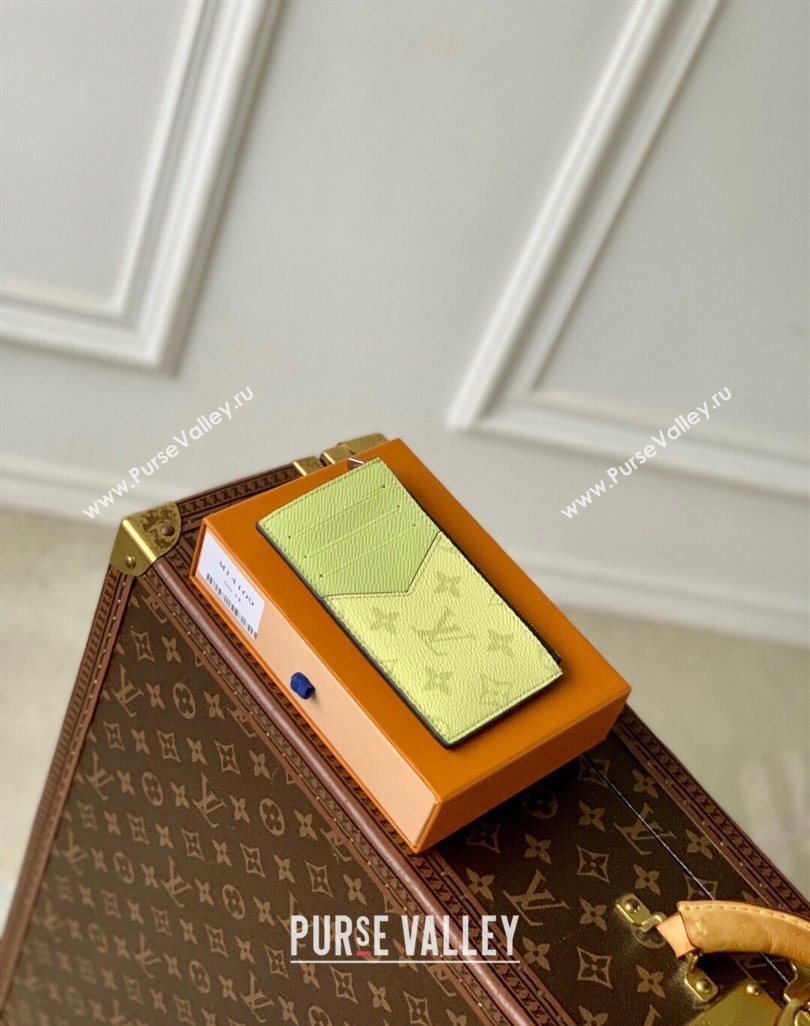 Louis Vuitton Coin Card Holder in Lemon Yellow Monogram Canvas and Leather M14109 2025 (KI-250523061)