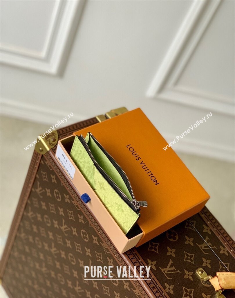 Louis Vuitton Coin Card Holder in Lemon Yellow Monogram Canvas and Leather M14109 2025 (KI-250523061)