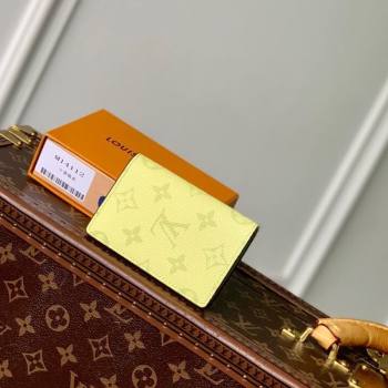 Louis Vuitton Pocket Organizer Wallet in Lemon Yellow Monogram Canvas and Leather M14113 2025 (KI-250523060)