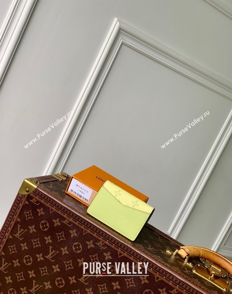 Louis Vuitton Pocket Organizer Wallet in Lemon Yellow Monogram Canvas and Leather M14113 2025 (KI-250523060)