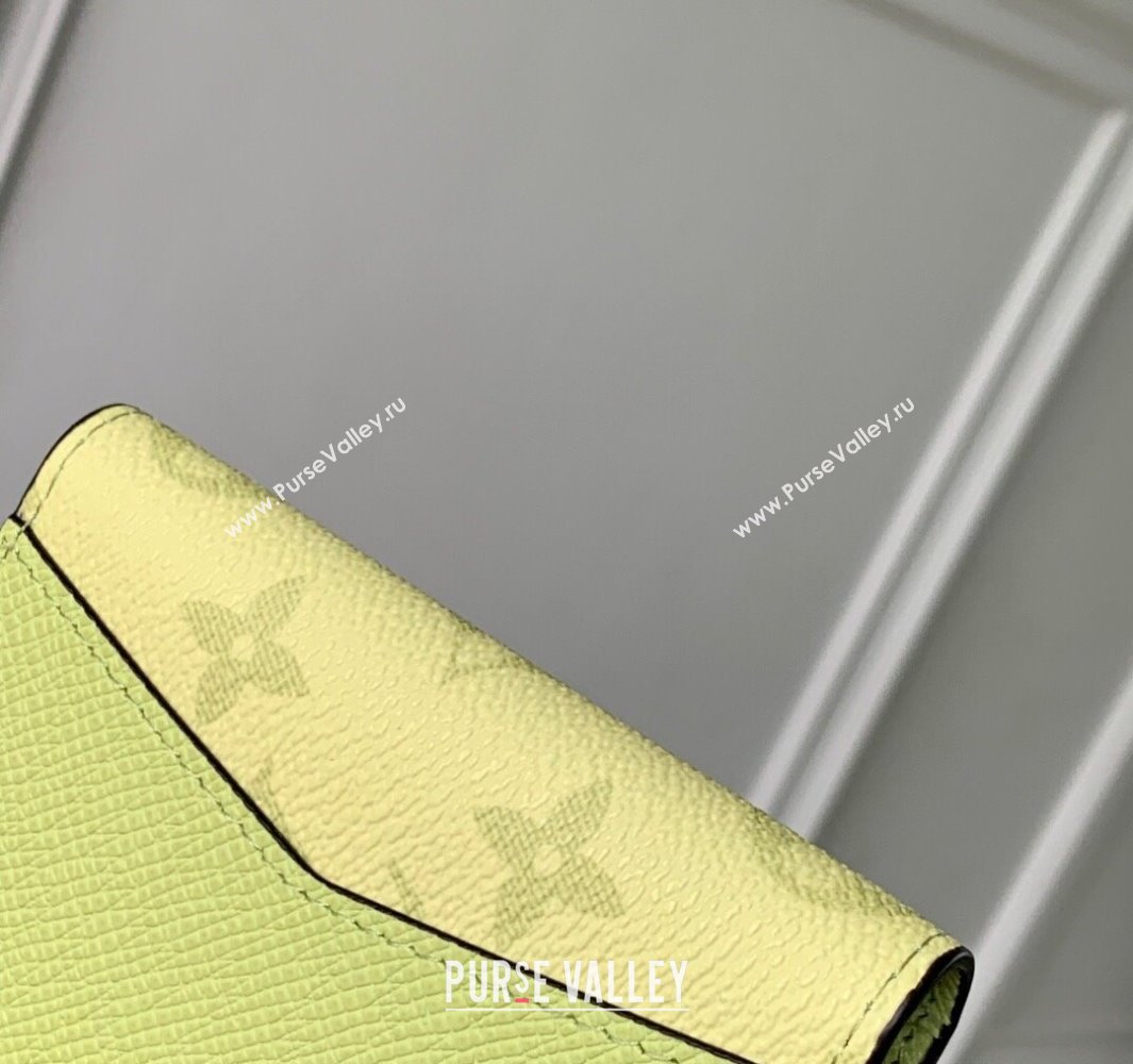 Louis Vuitton Pocket Organizer Wallet in Lemon Yellow Monogram Canvas and Leather M14113 2025 (KI-250523060)