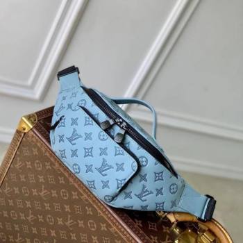 Louis Vuitton Rush Bumbag in Monogram Shadow Leather M14782 Sky Blue 2025 (KI-250523062)