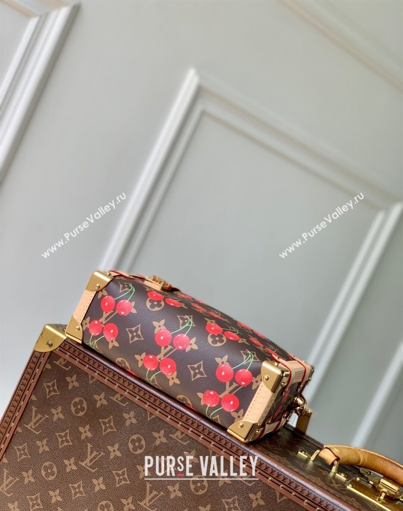 Louis Vuitton LV x TM Side Trunk MM Bag in Monogram Cherry Canvas M14278 2025 (KI-250523003)