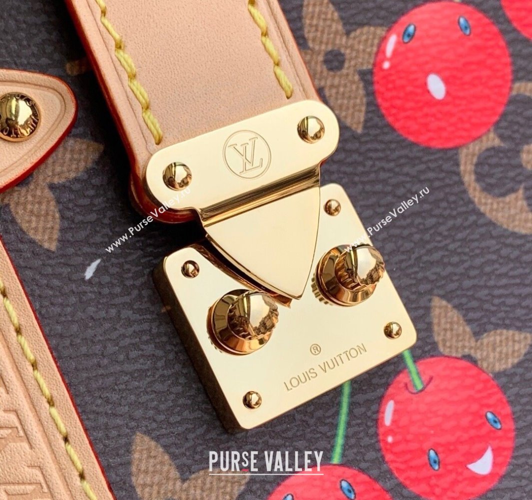 Louis Vuitton LV x TM Side Trunk MM Bag in Monogram Cherry Canvas M14278 2025 (KI-250523003)