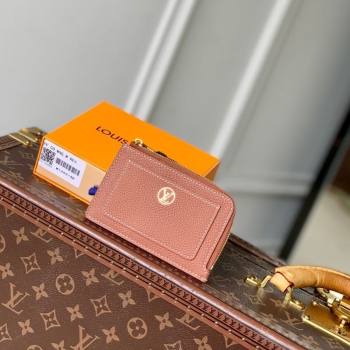 Louis Vuitton Low Key Zipped Card Holder Wallet in Calfskin leather M14551 Cognac Brown 2025 (KI-250524029)