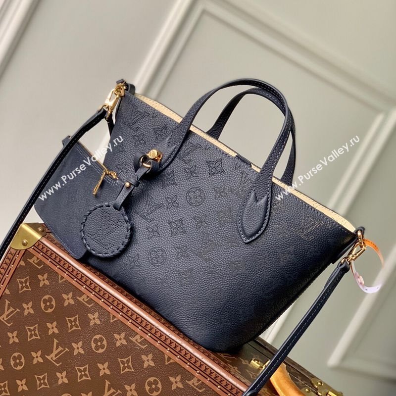 Louis Vuitton Blossom PM Tote Bag in Mahina Perforated Leather M14317 Black 2025 (KI-250524032)