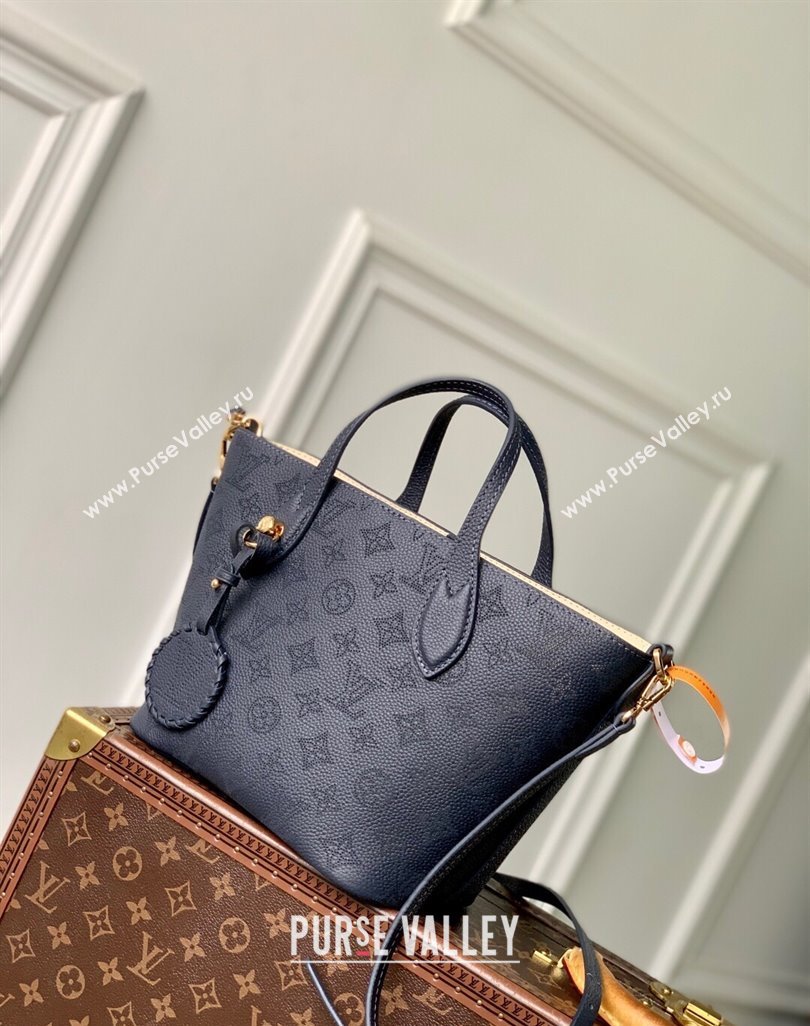 Louis Vuitton Blossom PM Tote Bag in Mahina Perforated Leather M14317 Black 2025 (KI-250524032)