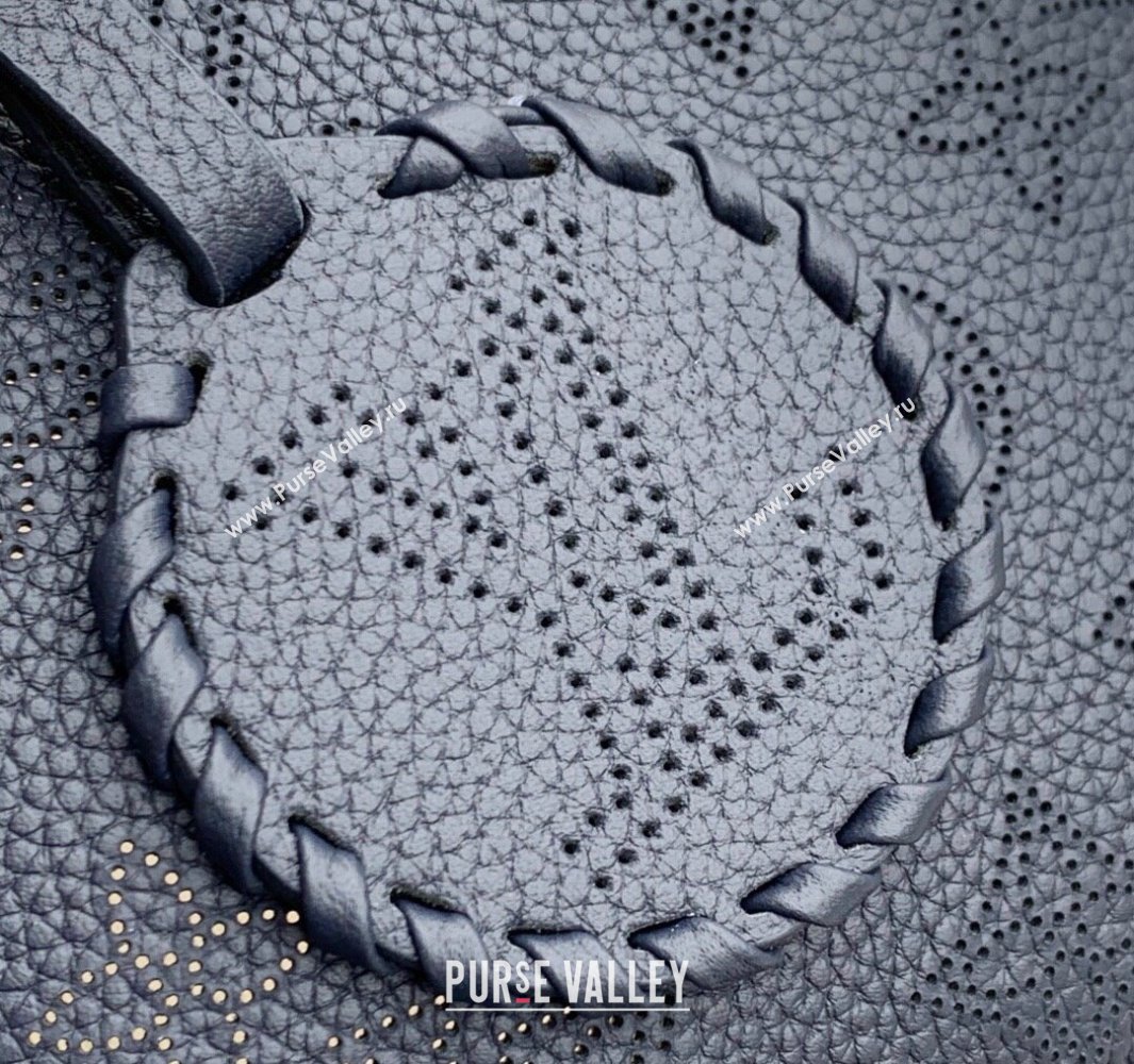 Louis Vuitton Blossom PM Tote Bag in Mahina Perforated Leather M14317 Black 2025 (KI-250524032)