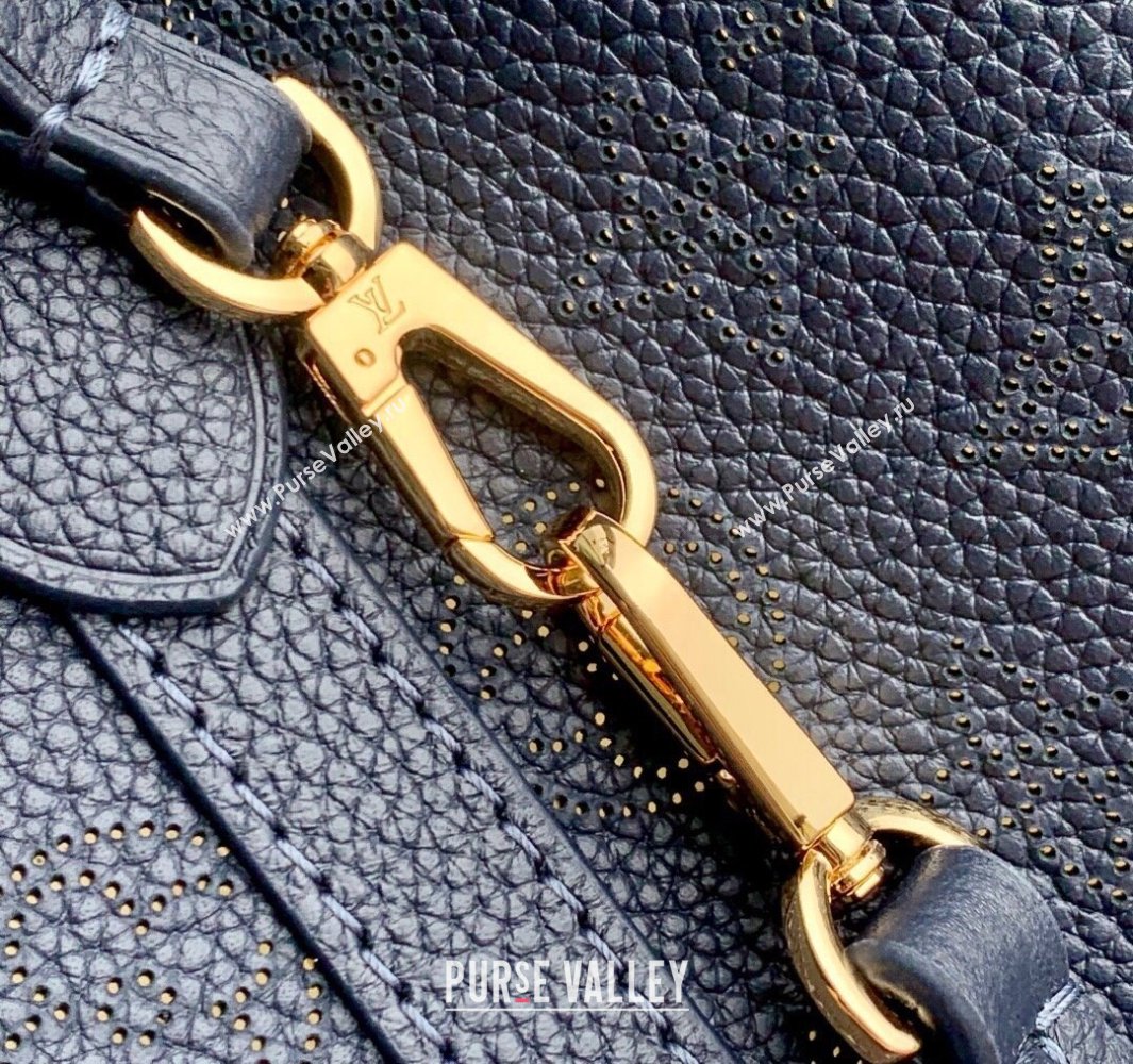 Louis Vuitton Blossom PM Tote Bag in Mahina Perforated Leather M14317 Black 2025 (KI-250524032)