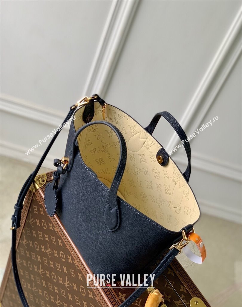 Louis Vuitton Blossom PM Tote Bag in Mahina Perforated Leather M14317 Black 2025 (KI-250524032)