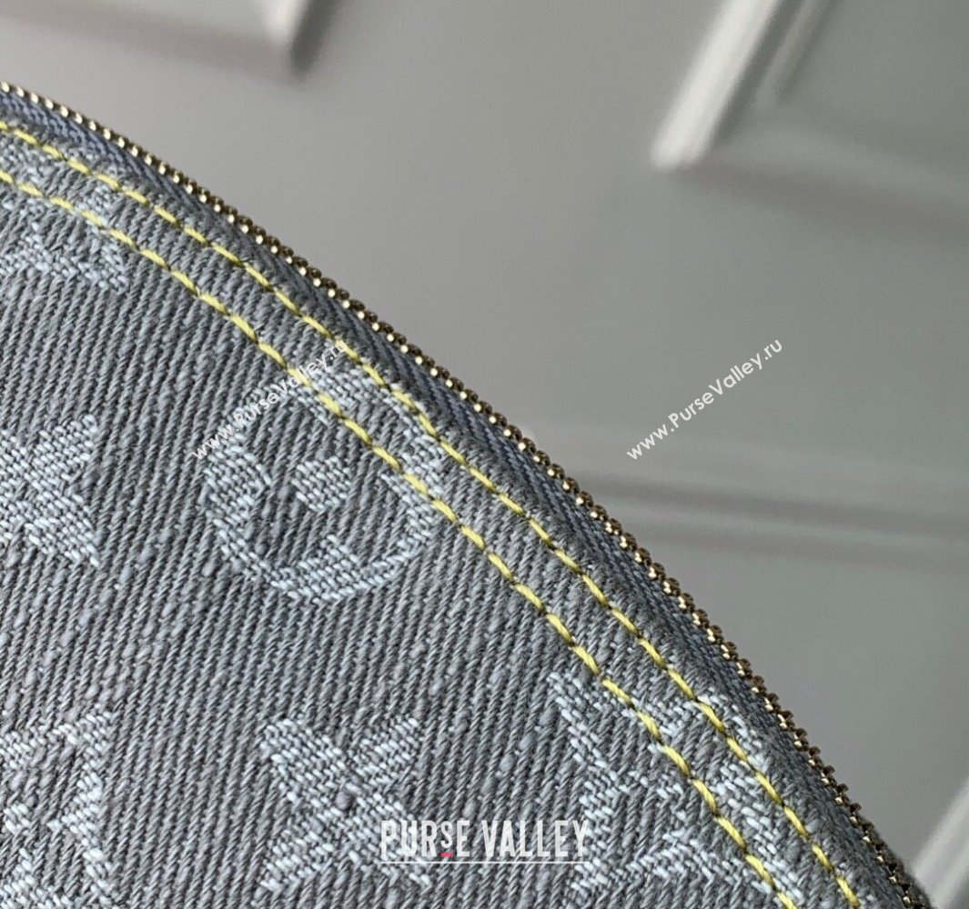 Louis Vuitton Cosmetic Pouch PM in Cloudy Grey Certified Organic Cotton M13751 2025 (KI-250523028)