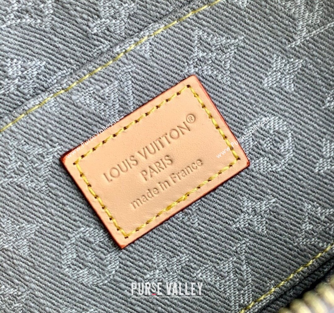 Louis Vuitton Cosmetic Pouch PM in Cloudy Grey Certified Organic Cotton M13751 2025 (KI-250523028)