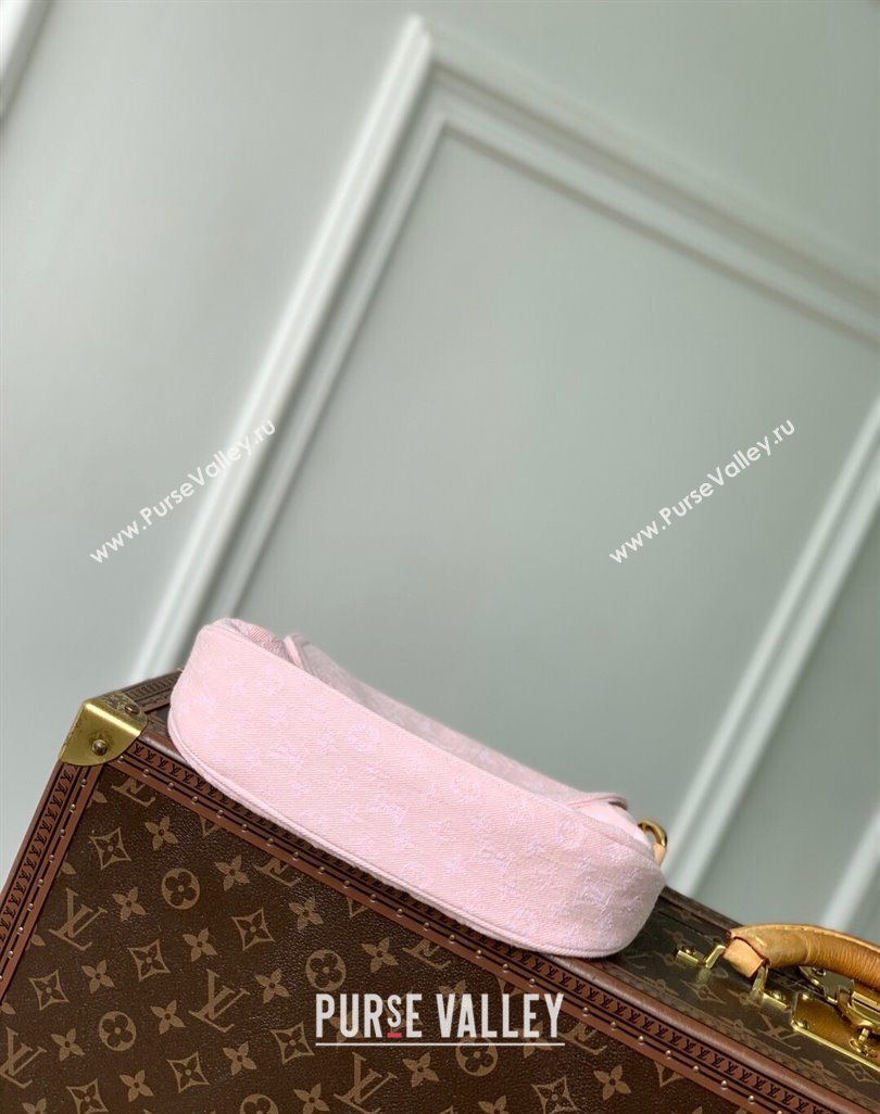Louis Vuitton Sunset Bag in Washed Pink Certified Organic Cotton Denim M13347 2025 (KI-250523032)