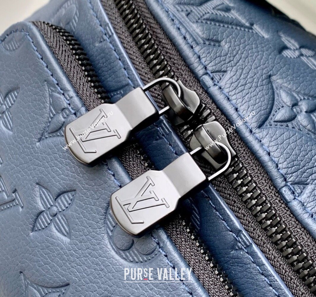Louis Vuitton Rush Bumbag in Monogram Shadow Leather M14784 Navy Blue 2025 (KI-250523063)