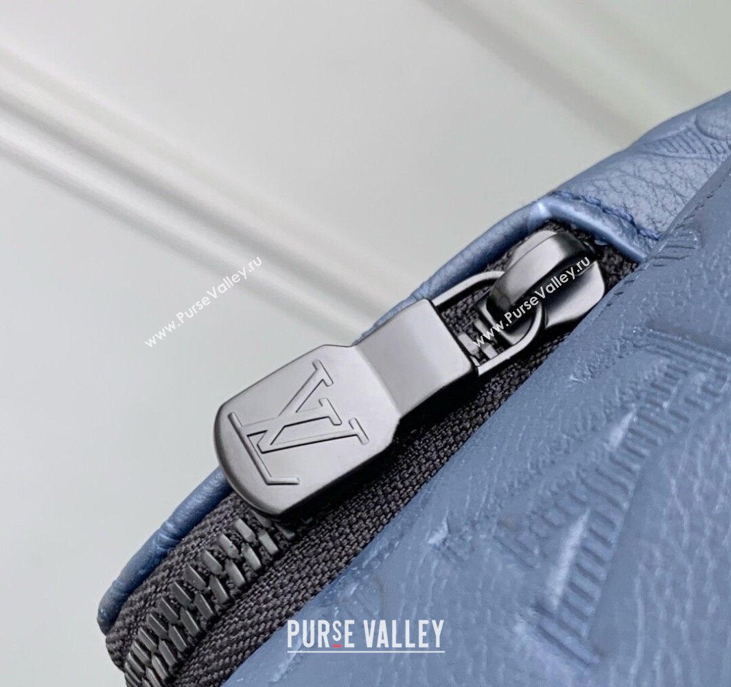 Louis Vuitton Rush Bumbag in Monogram Shadow Leather M14784 Navy Blue 2025 (KI-250523063)