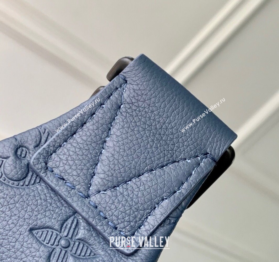 Louis Vuitton Rush Bumbag in Monogram Shadow Leather M14784 Navy Blue 2025 (KI-250523063)