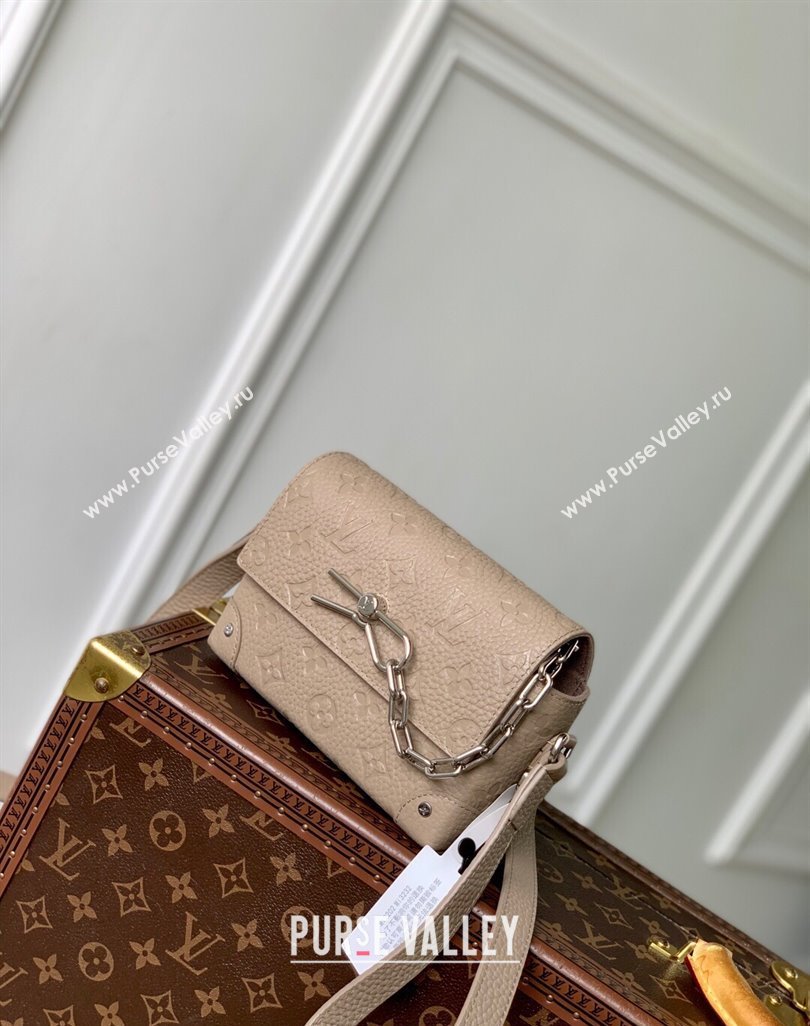 Louis Vuitton Mens Steamer Wearable Wallet Mini Bag in Monogram Leather Beige 2025 M13889 (KI-250524033)