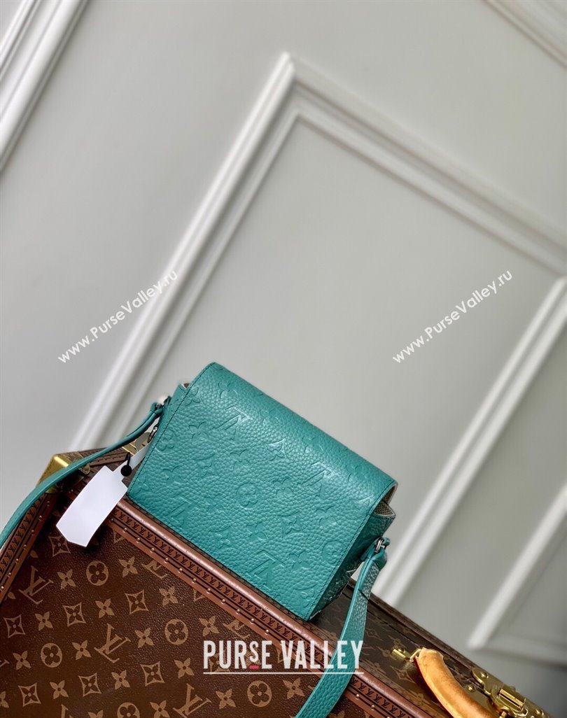 Louis Vuitton Mens Steamer Wearable Wallet Mini Bag in Monogram Leather Green2 2025 M13889 (KI-250524034)