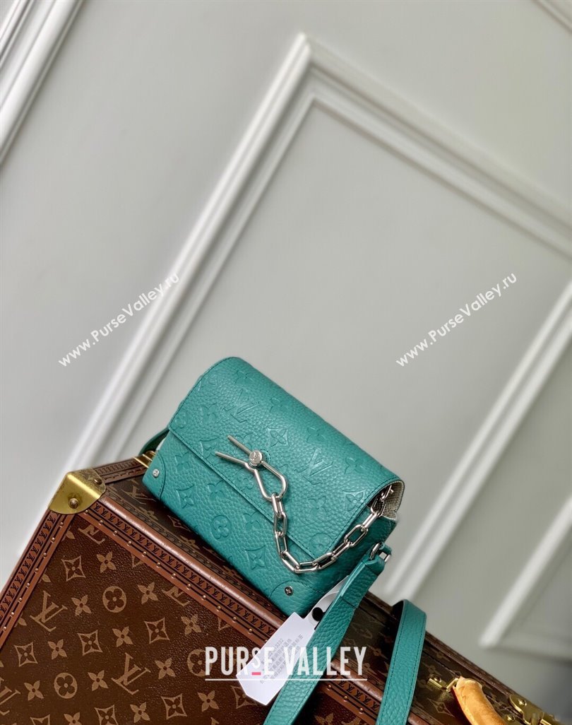 Louis Vuitton Mens Steamer Wearable Wallet Mini Bag in Monogram Leather Green2 2025 M13889 (KI-250524034)