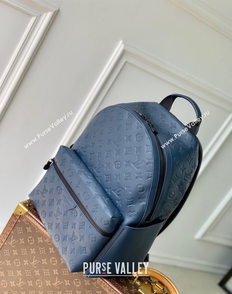 Louis Vuitton Discovery Backpack PM Bag in Navy Blue Monogram Shadow Leather M14884 2025 (KI-250523088)