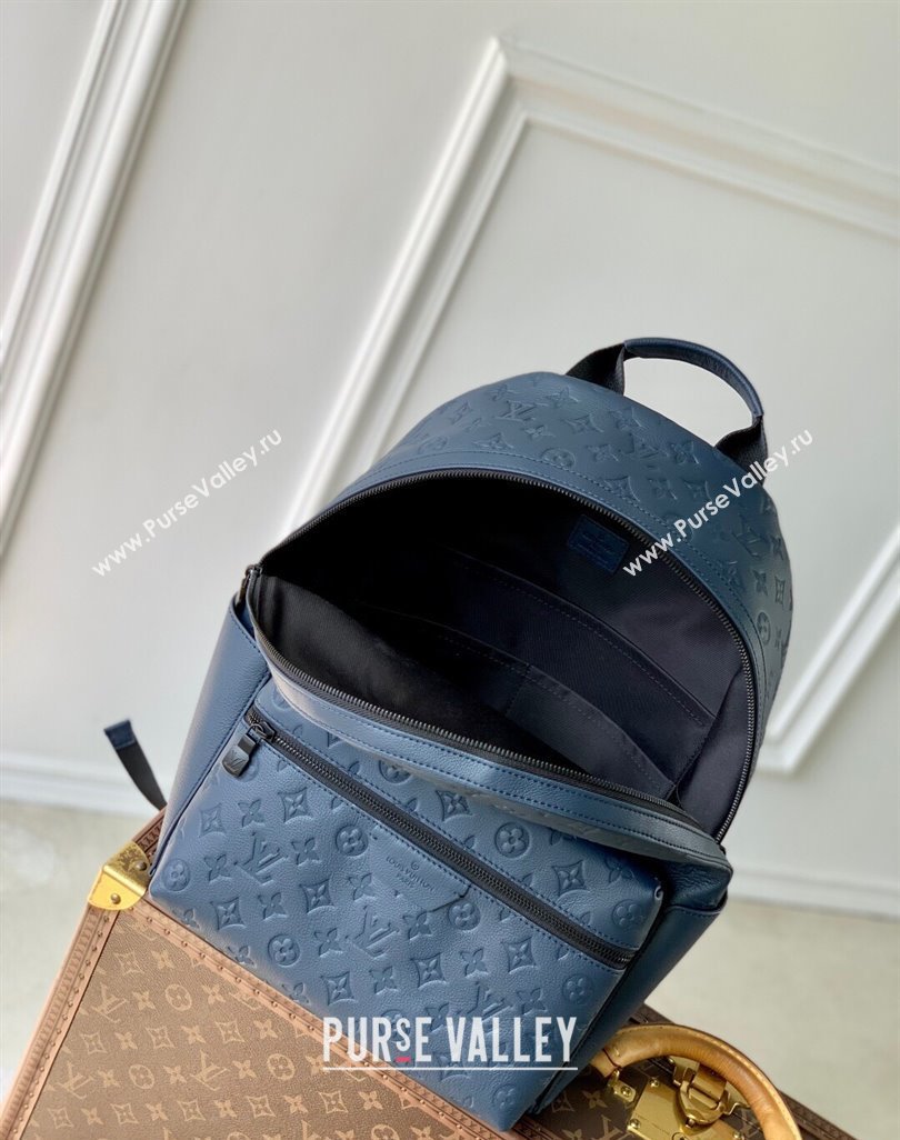 Louis Vuitton Discovery Backpack PM Bag in Navy Blue Monogram Shadow Leather M14884 2025 (KI-250523088)