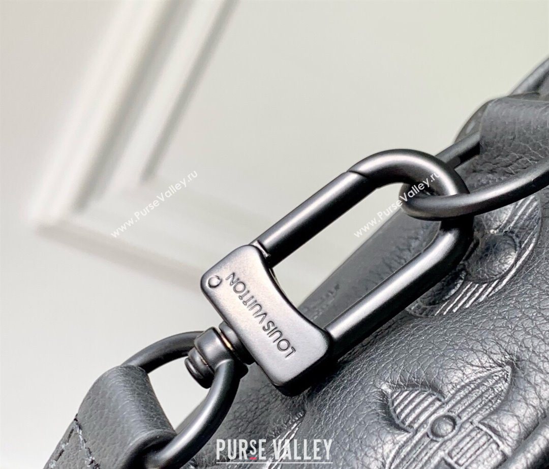 Louis Vuitton Mens Pochette Kasai Clutch in Black Monogram Shadow Leather M14910 2025 (KI-250523089)
