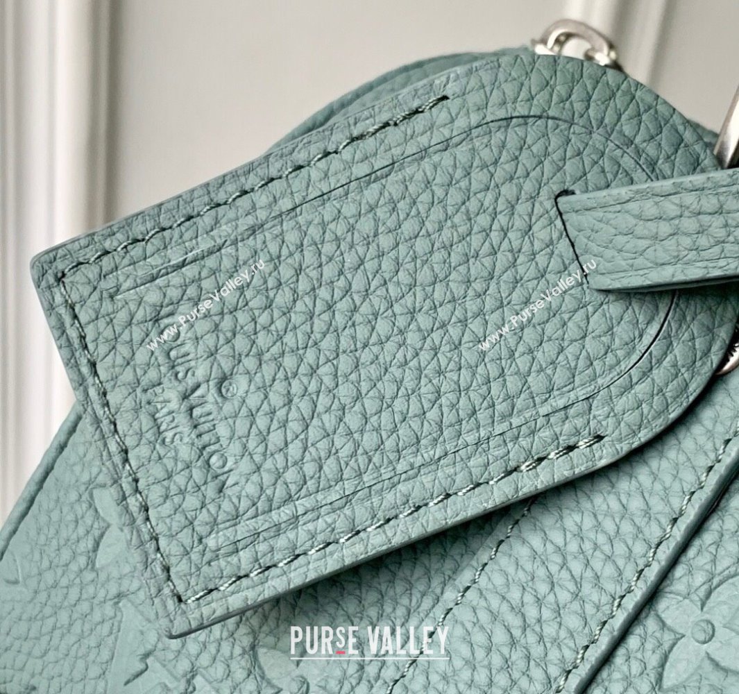 Louis Vuitton Mens Keepall Bandouliere 25 Bag in Monogram Leather Misty Lake Green 2025 M13866 (KI-250524035)